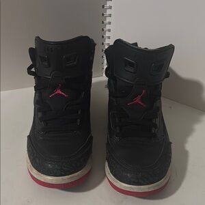 Black and Pink Air Jordan Sneakers